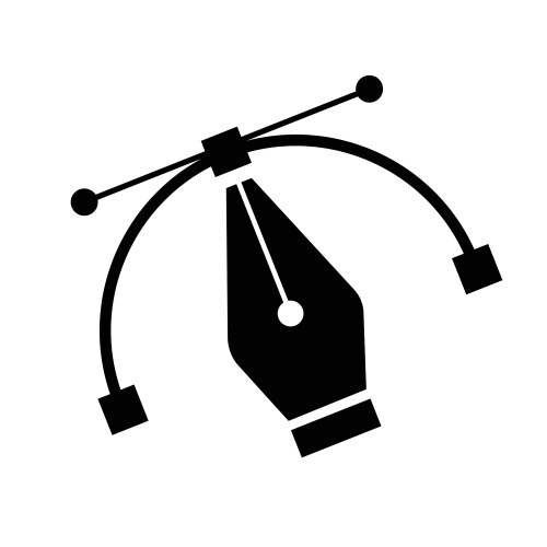 Pen tool icon design vector 44952522