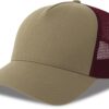 khaki-burgundy