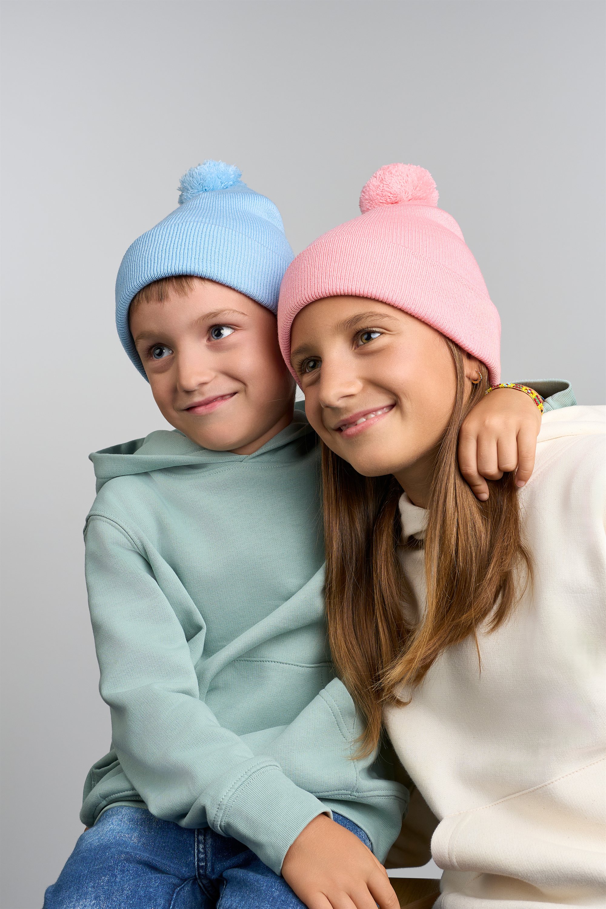 Atlantis - Kinder Strickmütze mit Pompon - AT0313 – Bild 2