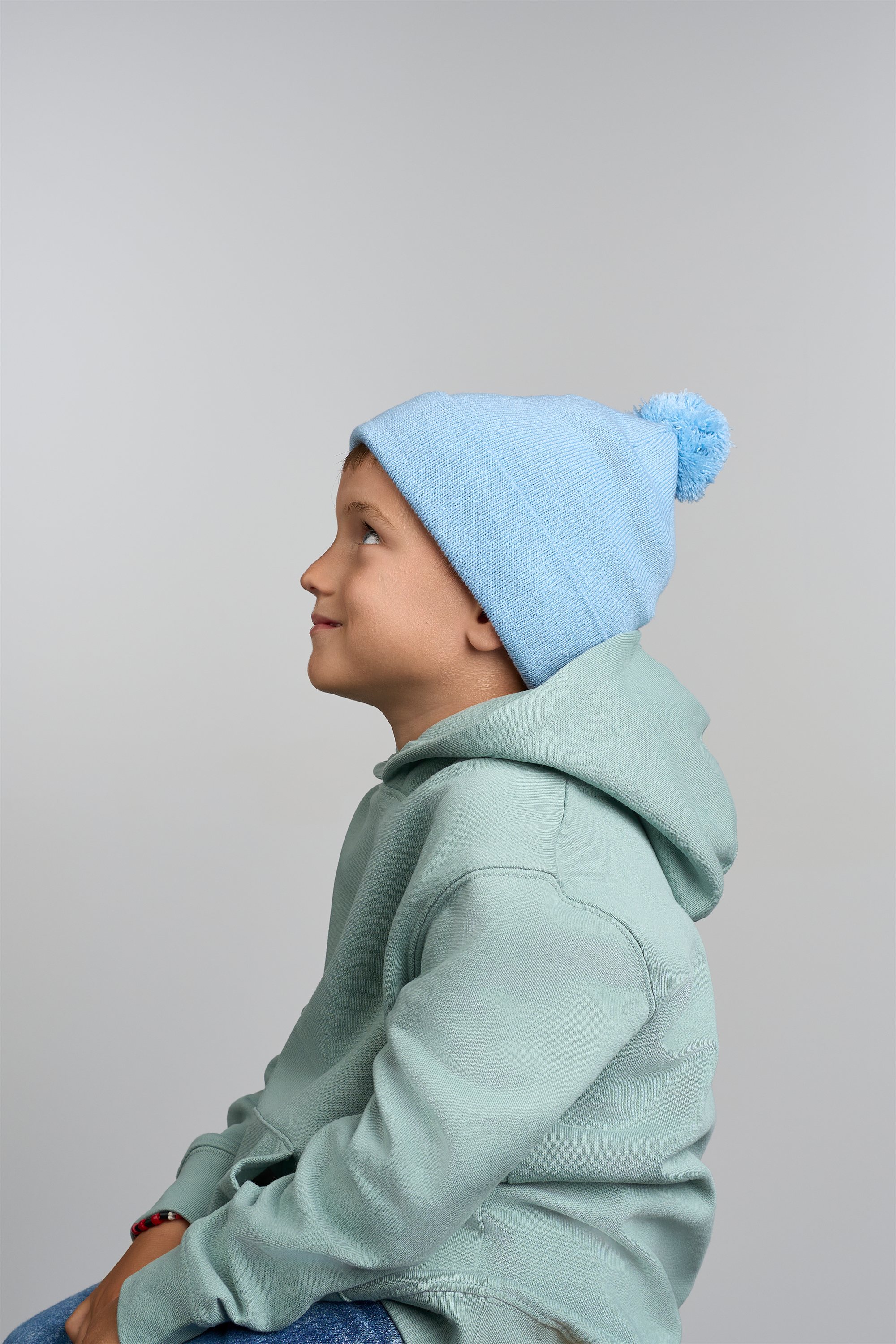Atlantis - Kinder Strickmütze mit Pompon - AT0313 – Bild 3