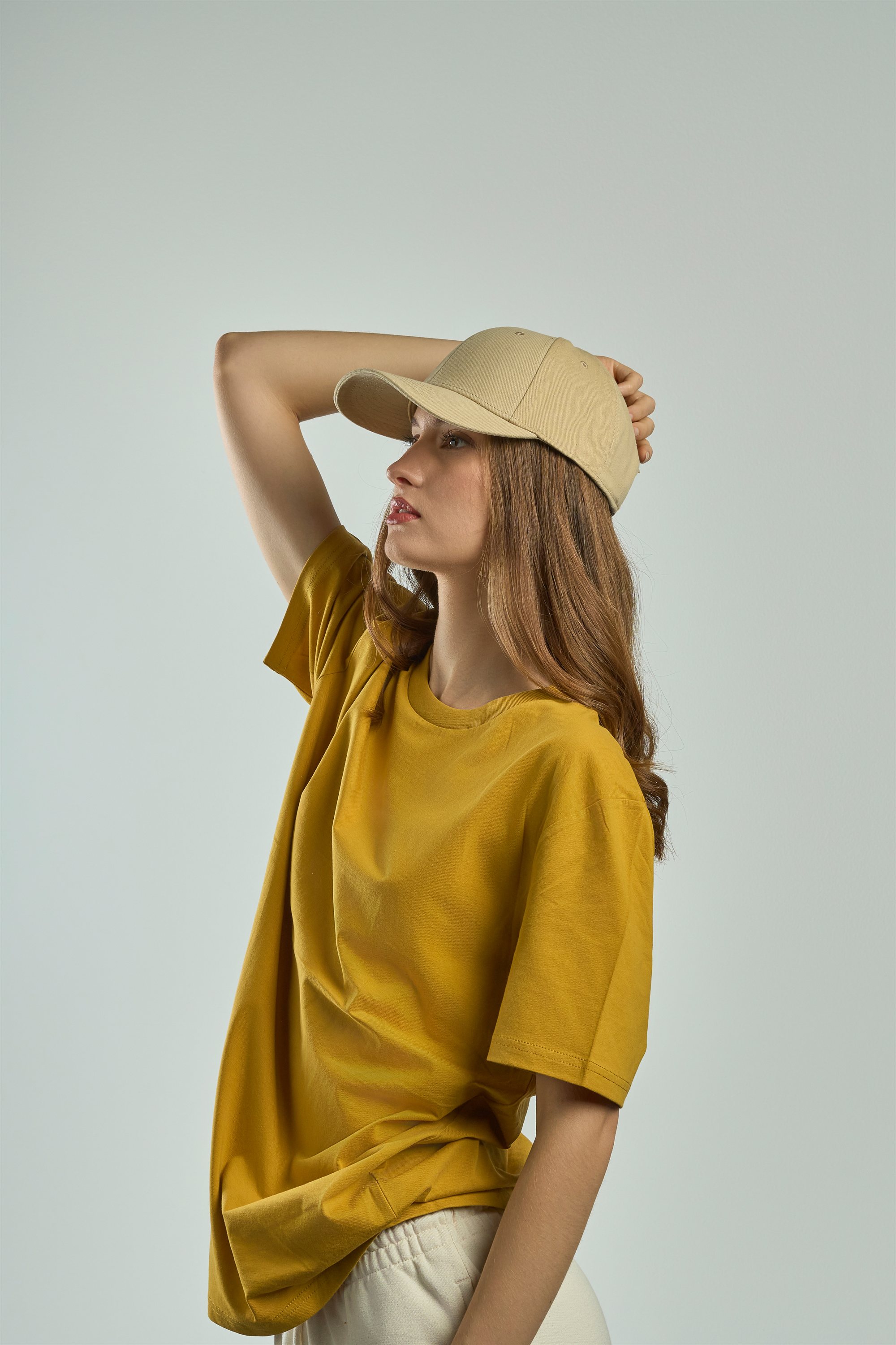 Atlantis - Schwere gebürstete 6 Panel Baumwoll Twill Kappe - AT0501 – Bild 3