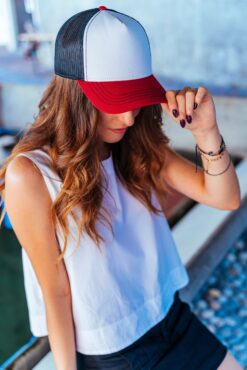 Atlantis - 5 Panel Mesh Kappe "Rapper Canvas" - AT6060 – Bild 3
