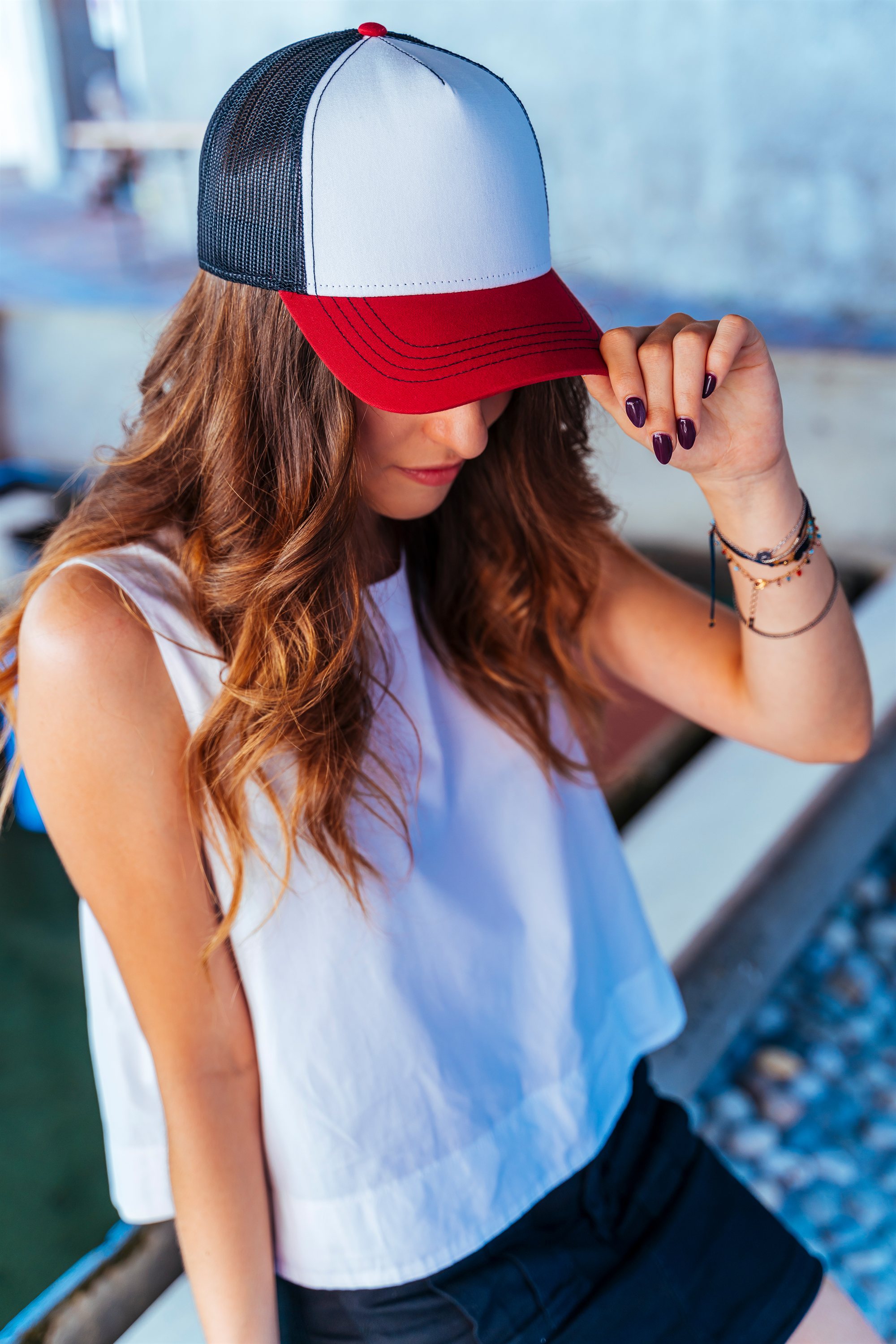 Atlantis - 5 Panel Mesh Kappe "Rapper Canvas" - AT6060 – Bild 3
