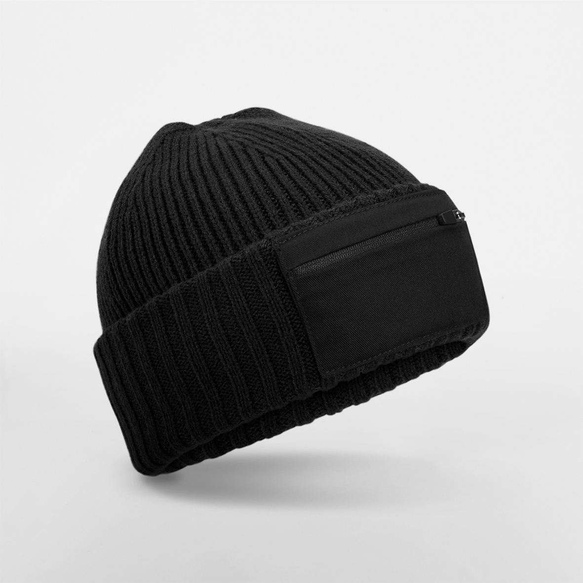 Beechfield - Patch Beanie mit Zip - BB334R