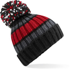 Beechfield - Strickmütze mit Streifen "Hygge" - BB0392
