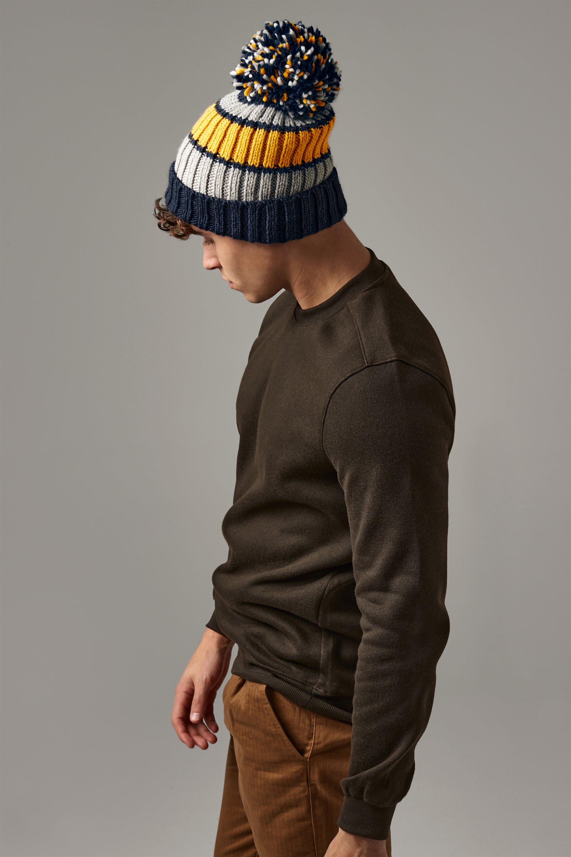 Beechfield - Strickmütze mit Streifen "Hygge" - BB0392 – Bild 2