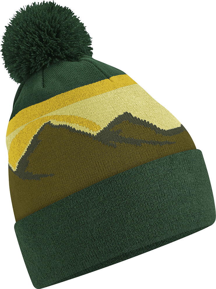 Beechfield - Strickmütze mit Pompon "Mountain Peaks" - BB395R