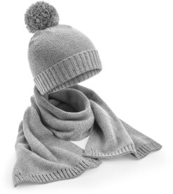Beechfield - Geschenkset mit Strickmütze und Schal - BB0401