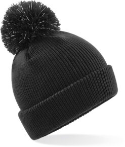 Beechfield - Kinder Strickmütze mit Pompon "Reflective" - BB406B
