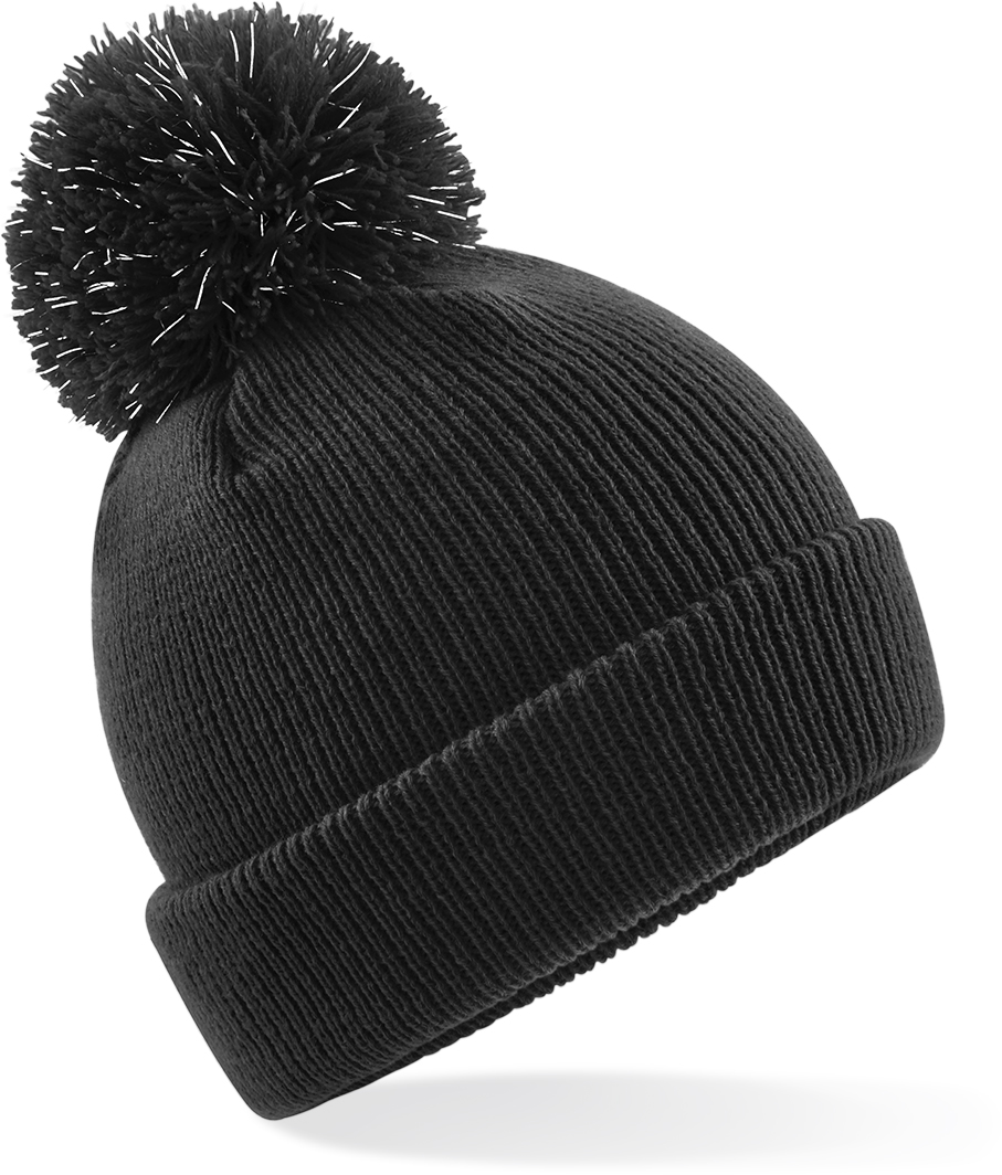 Beechfield - Kinder Strickmütze mit Pompon "Reflective" - BB406B