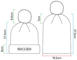Beechfield - Kinder Strickmütze mit Pompon "Reflective" - BB406B – Bild 5