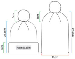 Beechfield - Kinder Strickmütze mit Pompon - BB426B – Bild 6
