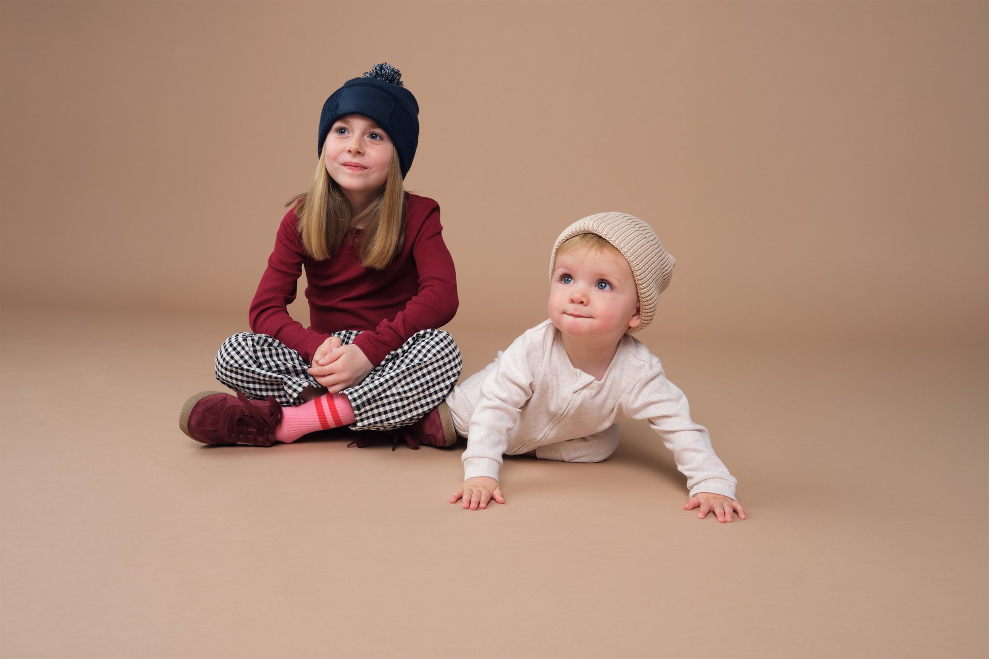 Beechfield - Kinder Strickmütze mit Pompon "Snowstar" - BB443B – Bild 2