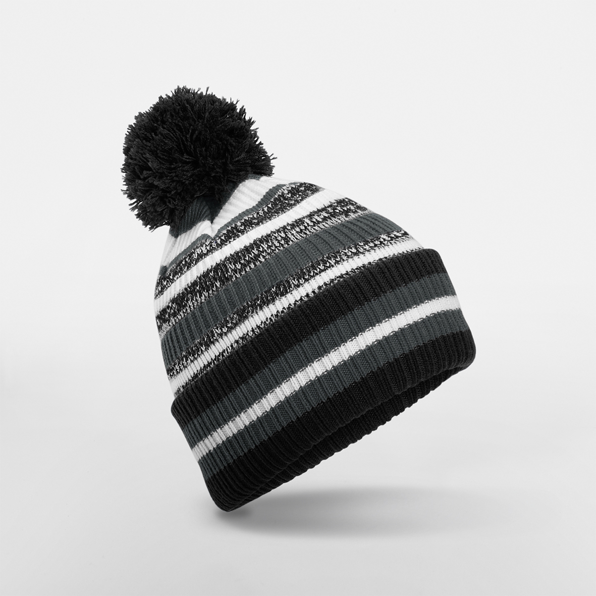 Beechfield - Strickmütze mit Streifen "Fan" - BB474R