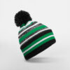 black-kelly-green-white