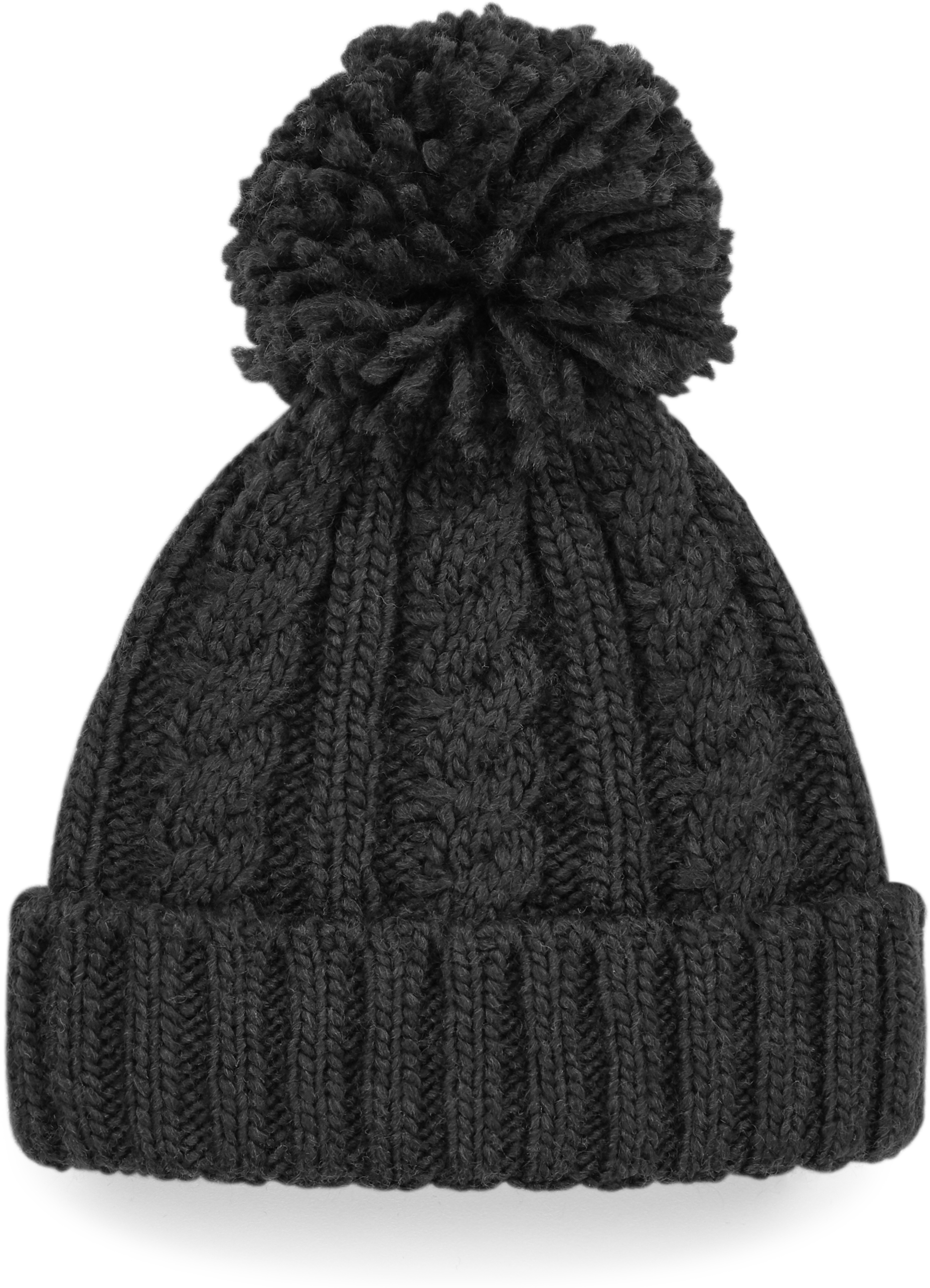 Beechfield - Melange Strickmütze mit Pompon - BB0480