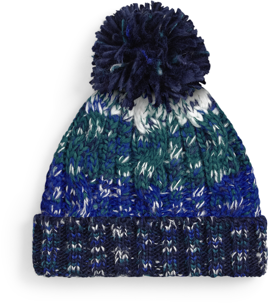 Beechfield - Strickmütze mit Pompon "Corkscrew" - BB0486