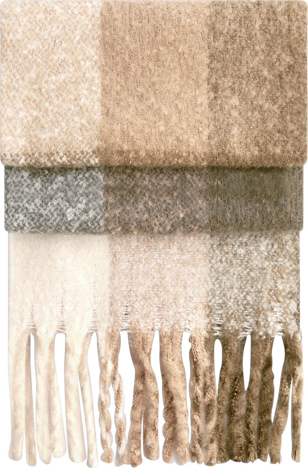 Beechfield - Schal "Fluffy Check" - BB494R