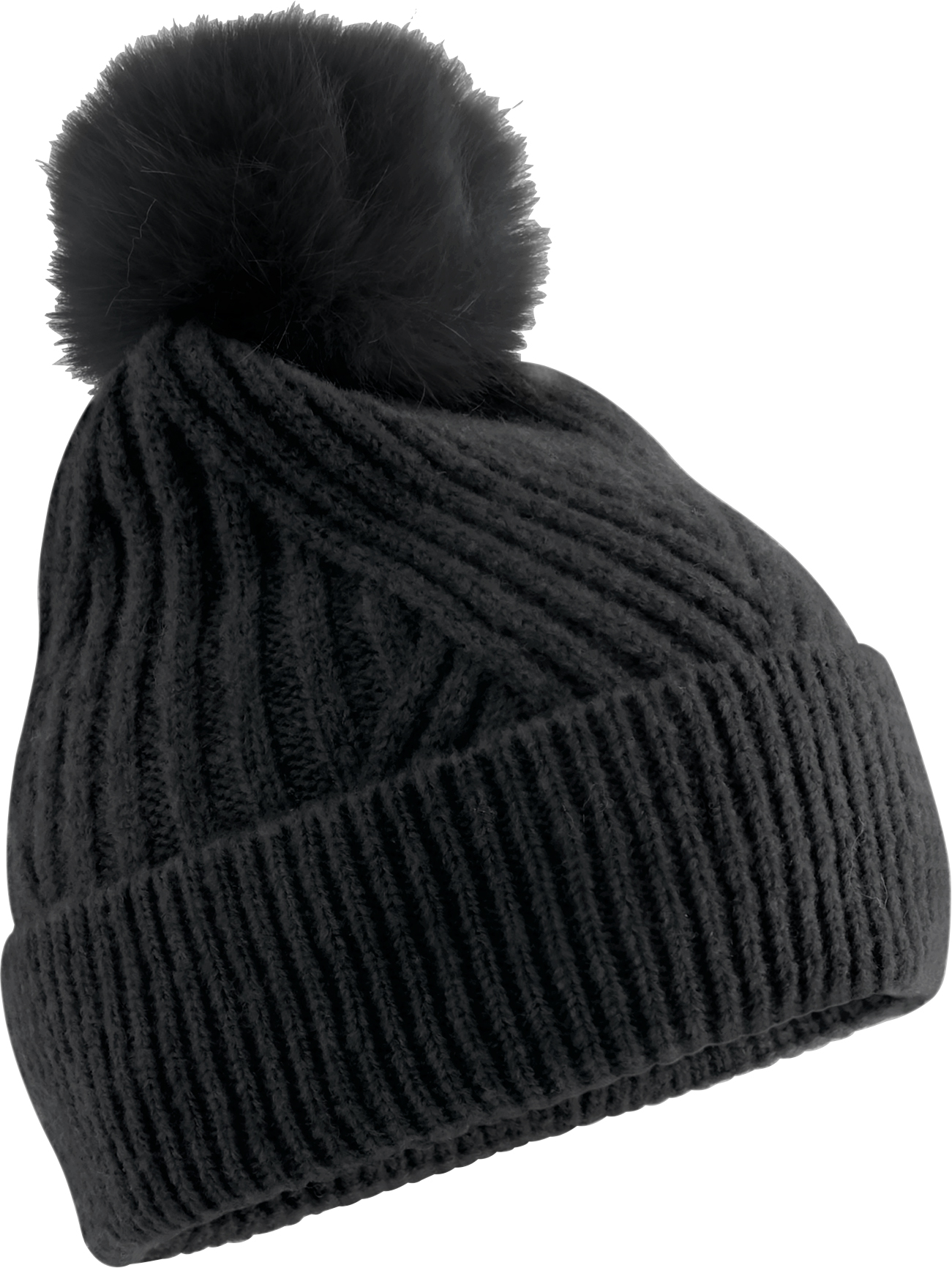 Beechfield - Strickmütze mit Pompon "Snow Luxe" - BB0529
