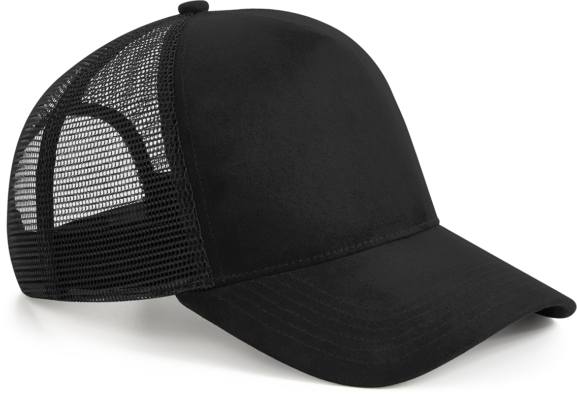 Beechfield - 5 Panel Kappe "Suede Snapback Trucker" - BB0643