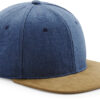 Beechfield - 6 Panel Kappe "Suede Peak Snapback" - BB0668