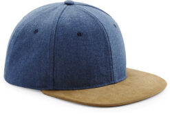 Beechfield - 6 Panel Kappe "Suede Peak Snapback" - BB0668