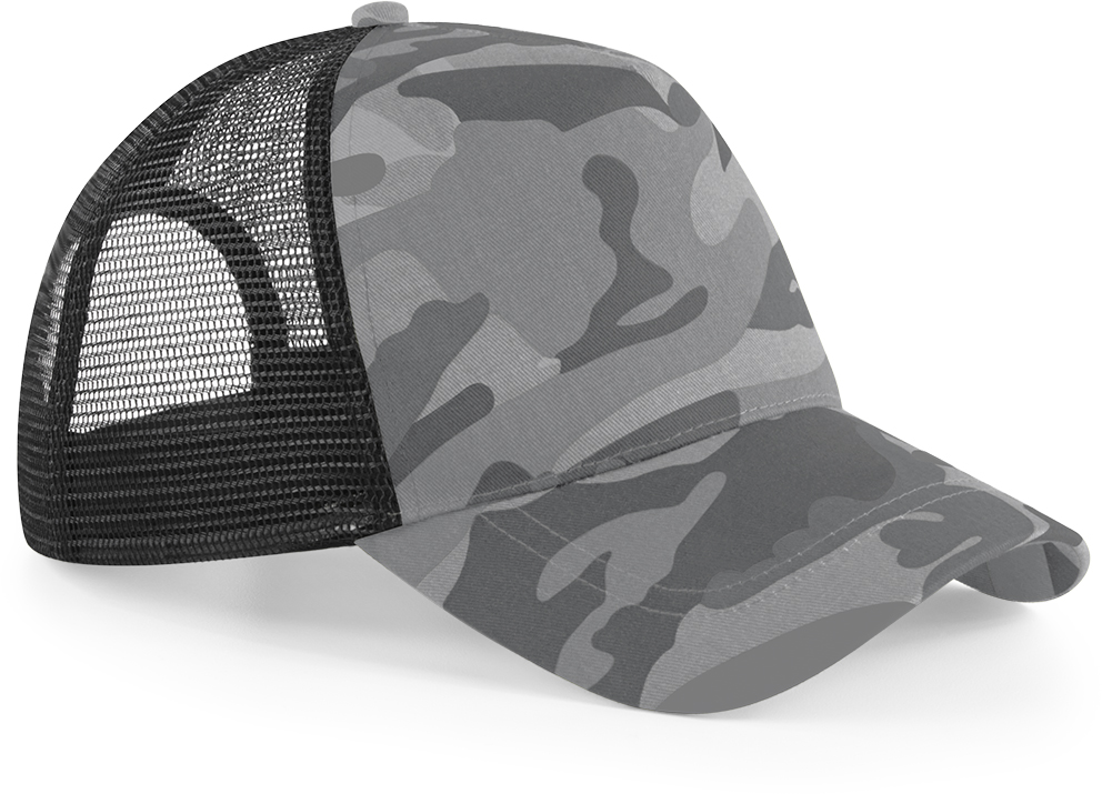 Beechfield - 5 Panel Trucker Kappe "Camo" - BB0694