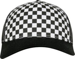 Flexfit - 5 Panel Trucker Kappe "Checkerboard" - FF06CB