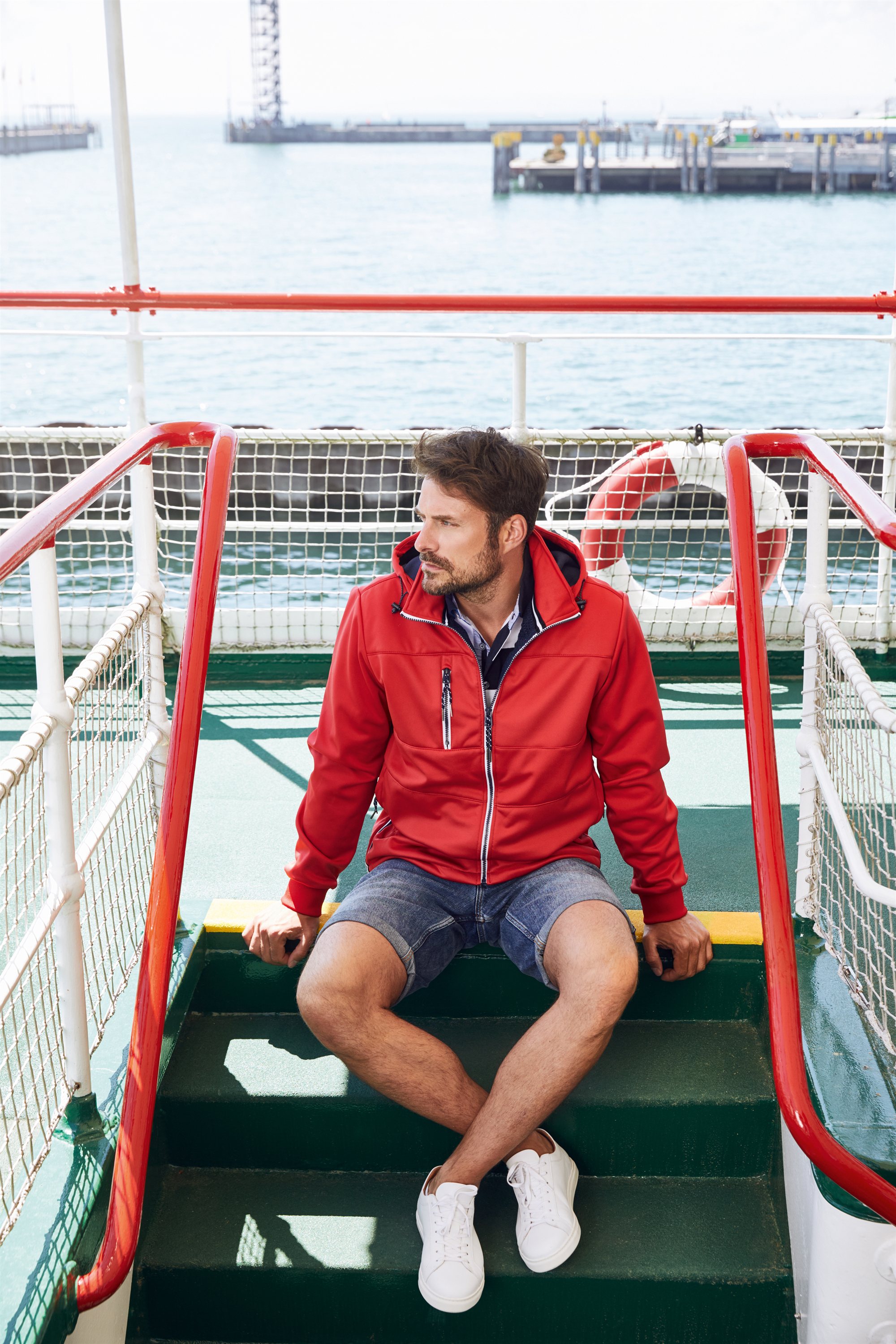 Daiber - Herren 3-Lagen Softshell Jacke "Maritim" - JN1078 – Bild 2