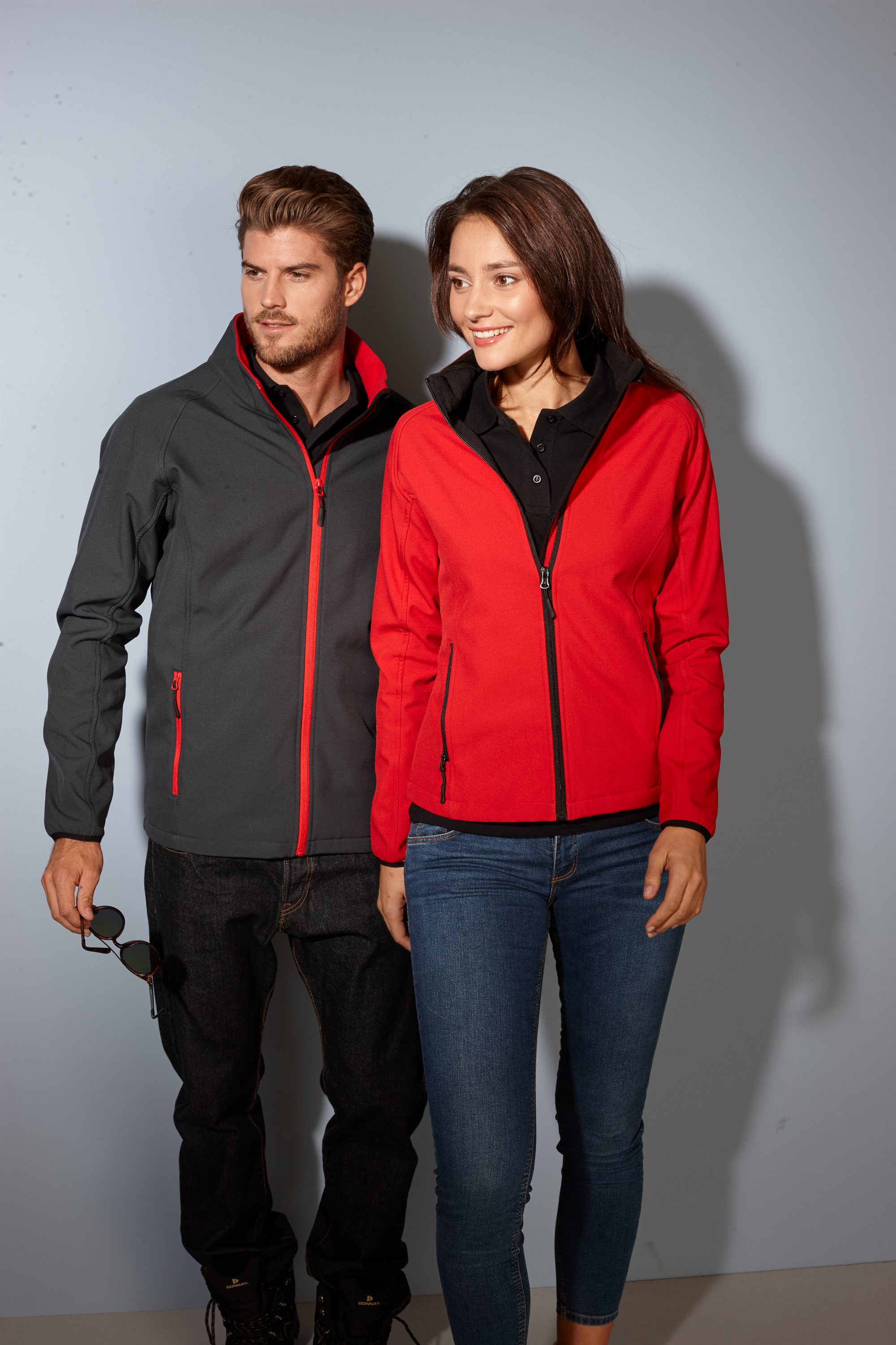 Daiber - Herren 2-Lagen Promo Softshell Jacke - JN1130 – Bild 3