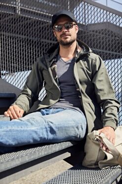 Daiber - Herren 2-Lagen Kapuzen Softshell Jacke - JN1146 – Bild 3