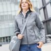 Daiber - Damen 2-Lagen Melange Softshell Jacke - JN1147 – Bild 3