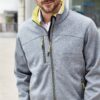 Daiber - Herren 2-Lagen Melange Softshell Jacke - JN1148 – Bild 2