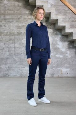 Daiber - Popeline Slim Fit Bluse langarm - JN1371 – Bild 3
