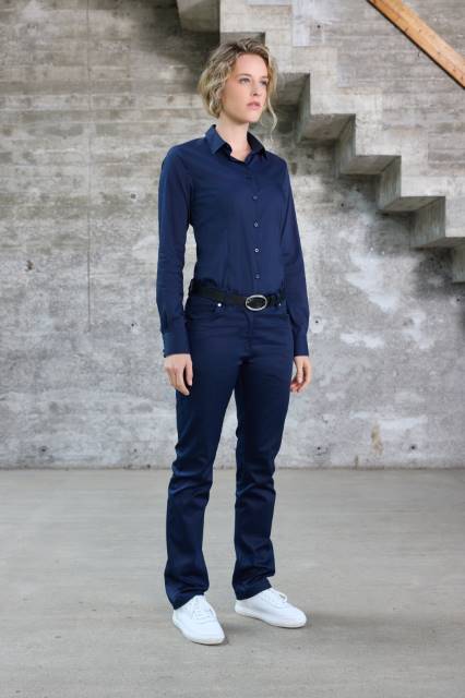 Daiber - Popeline Slim Fit Bluse langarm - JN1371 – Bild 3