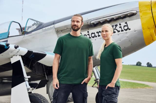 Daiber - Herren Bio Workwear Stretch T-Shirt - Solid - JN1802 – Bild 3