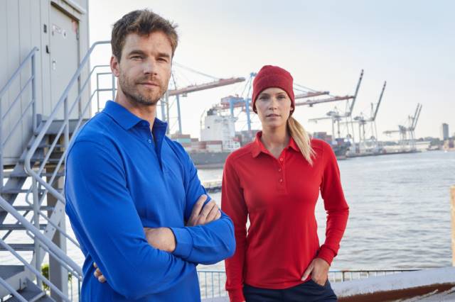Daiber - Herren Piqué Workwear Polo langarm - JN1842 – Bild 3