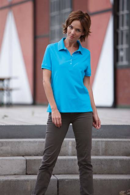 Daiber - Damen Jersey Stretch Polo - JN0568 – Bild 3