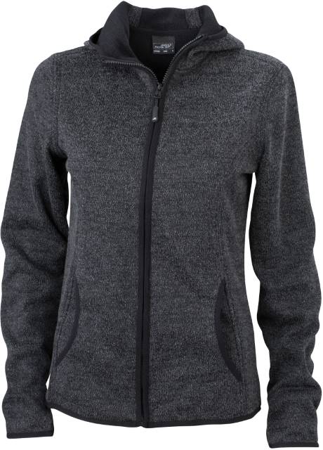 Daiber - Damen Strickfleece Kapuzenjacke - JN0588