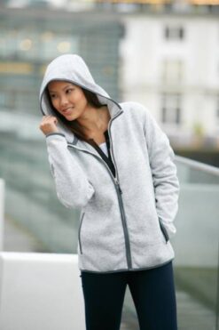 Alternative view of Daiber - Damen Strickfleece Kapuzenjacke - JN0588