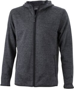 Daiber - Herren Strickfleece Kapuzenjacke - JN0589