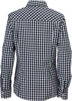 Daiber - Popeline Karo Bluse langarm - JN0616 – Bild 4
