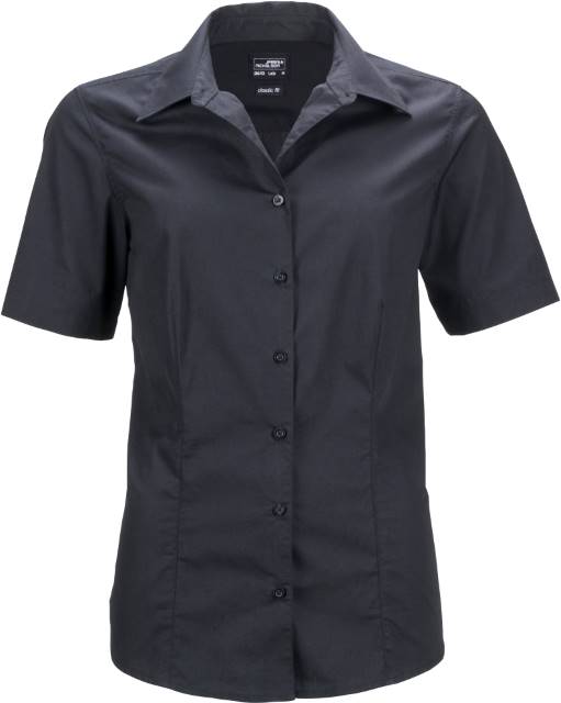 Daiber - Popeline Business Bluse kurzarm - JN0643