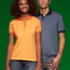 Daiber - Damen Jersey Melange Polo - JN0705 – Bild 3
