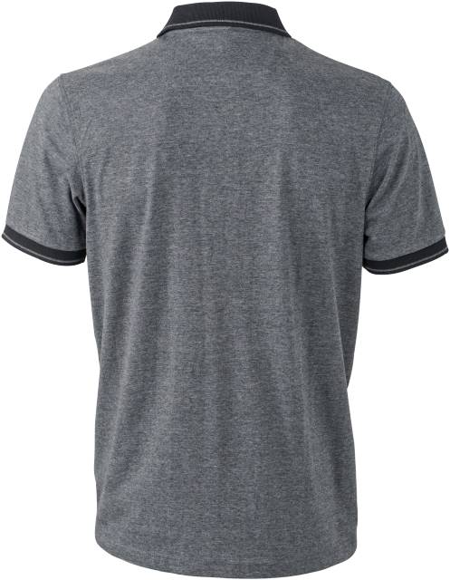 Daiber - Herren Jersey Melange Polo - JN0706 – Bild 4
