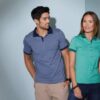 Daiber - Herren Jersey Melange Polo - JN0706 – Bild 3