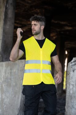 Alternative view of Korntex - Rhodes Hi-Vis Mesh Warnweste - KXXCMZ