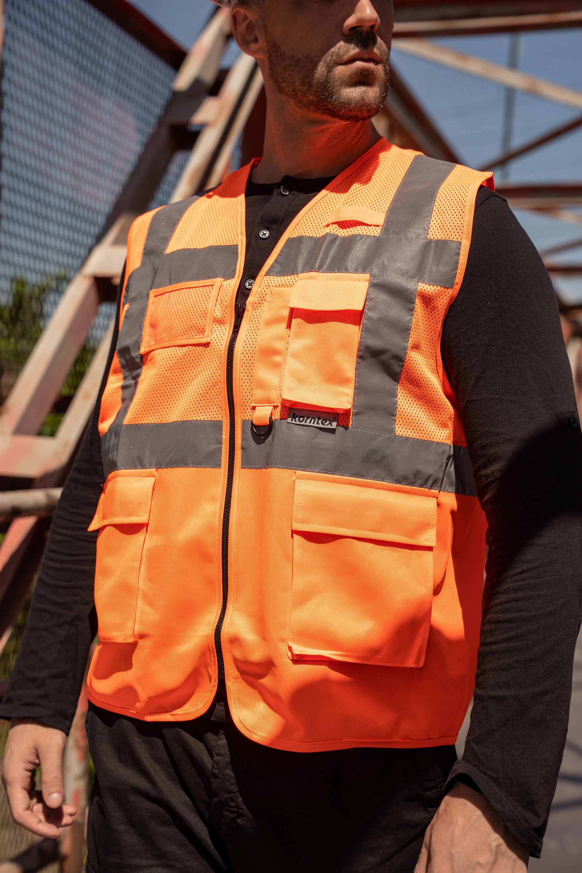 Korntex - Athens Hi-Vis Multifunktionsweste - KXXEXQ – Bild 3