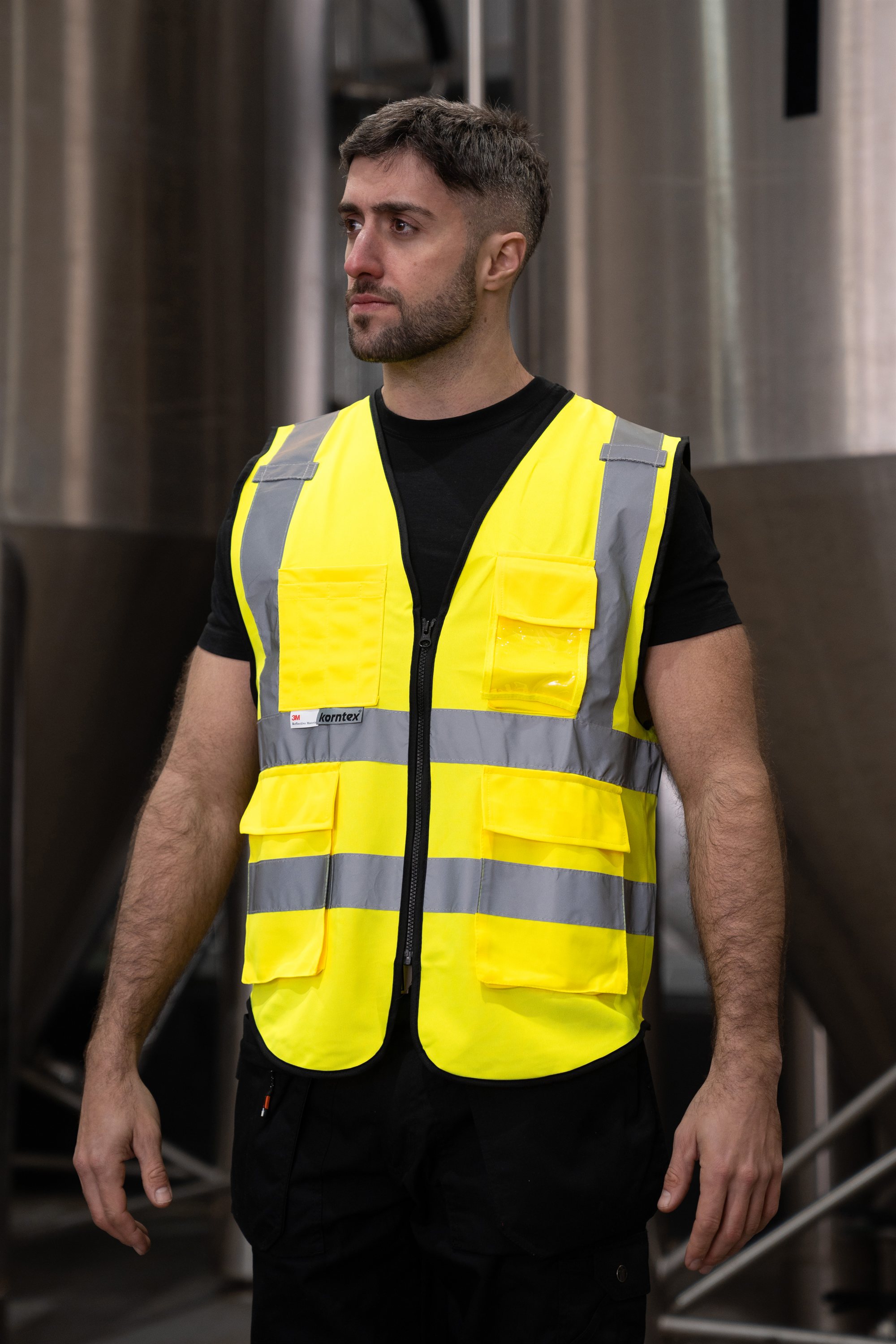 Korntex - Munich Hi-Vis Multifunktionsweste - KXXPMF – Bild 2