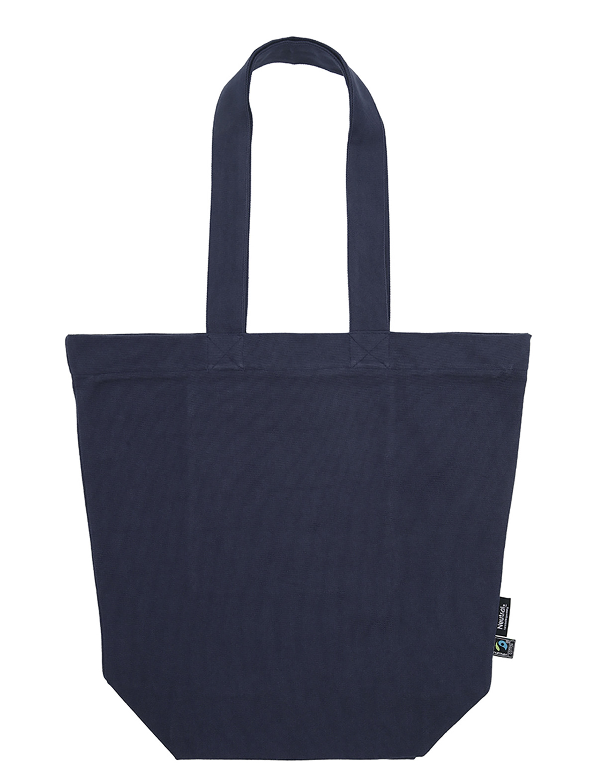 Neutral - Bio Fairtrade Baumwolltasche mit Zipp - NT0053